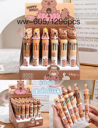 caneta 10 in 1 capivara