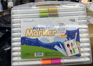 caneta acrylic marker 48 cor uma pontas